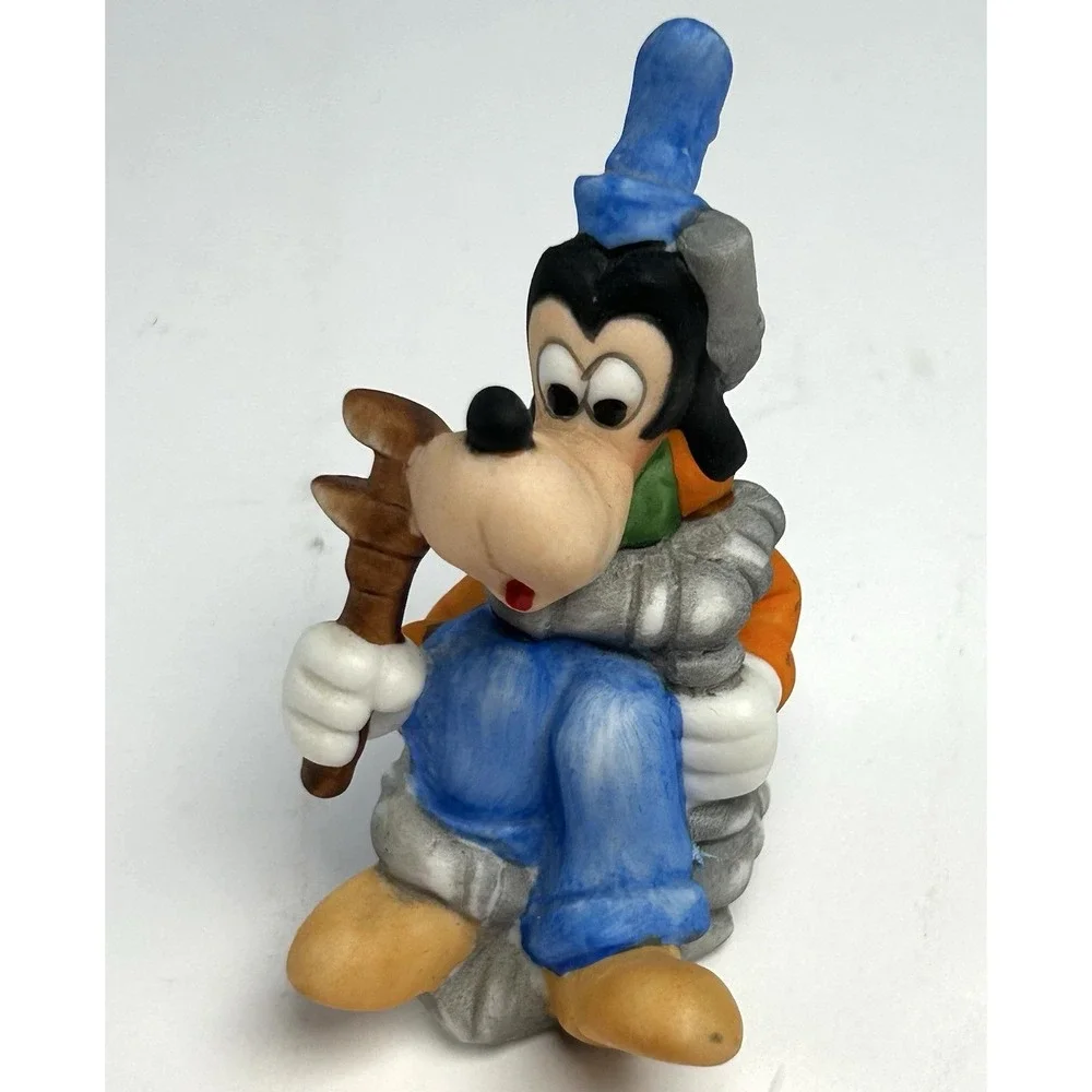 Walt Disney Productions Mickey and Goofy Ceramic Figurines Lot of 2